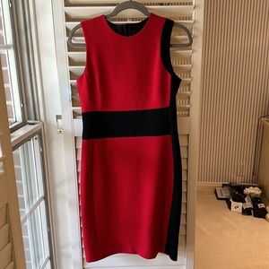 NWT Iris Setlakwe Red & Black Shift Dress